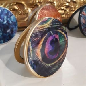 Peacock Envy Compact Mirror